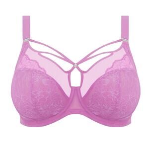 Elomi Brianna Plunge Underwire Bra Very Pink mesh harness el8080vek sz 36I